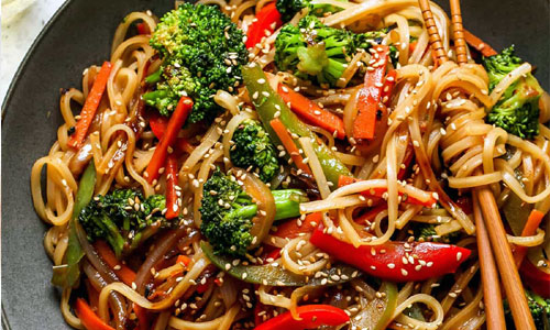 Lo Mein Vegetables dish